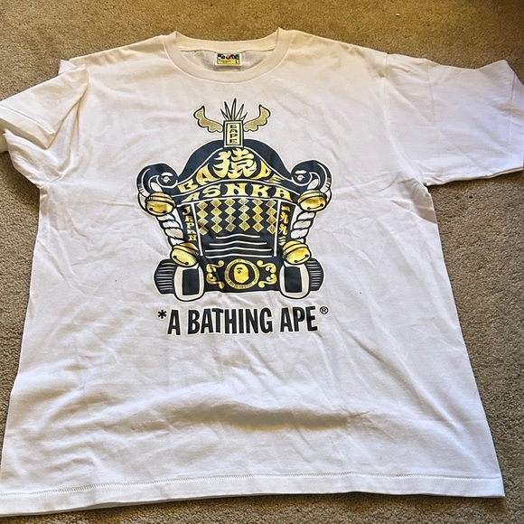 A Bathing Ape White Graphic T-Shirt